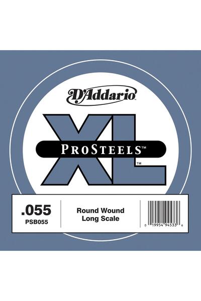 Daddario Psb055 Bass Single String, D-(Re), Pro Steels, 0.055