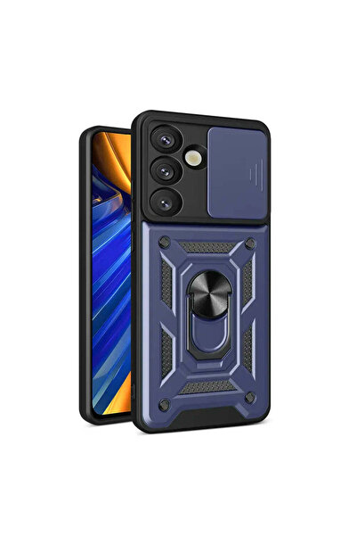 HQ WEAR Husă Hibridă Tip Armură cu protecție pentru cameră și inel metalic pe...