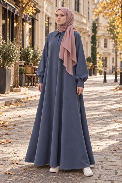 SITRA SÂDE — Gömlek Yaka Sweat Elbise