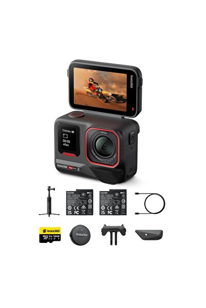 Insta360 Ace Pro 2 Vlog Paketi - Leica, 1/1,3" sensör, çift AI çip sistemi, e...