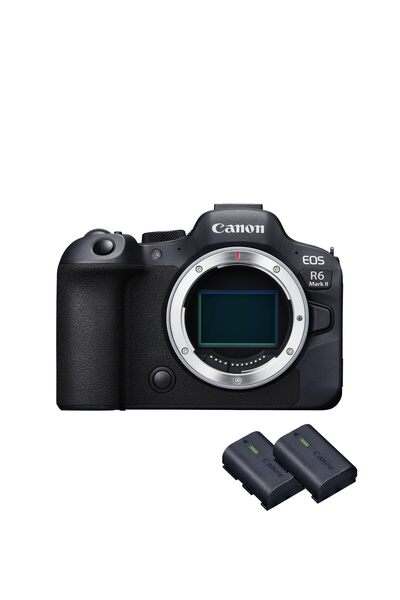 Canon EOS R6 II tam formatlı sistem kamerası, 24,2 MP, 4K + 2X piller