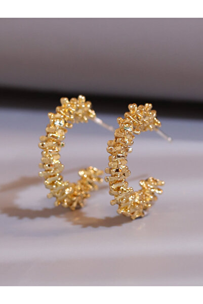 Ervalina Serrated Hoop Earrings