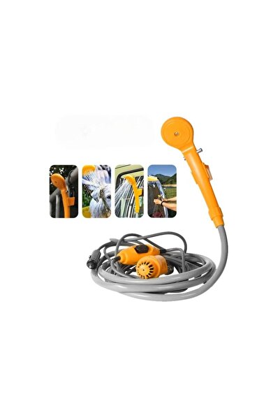Tradeo Portable Car Shower Pump 12V, 60W Electric Shower with 2M Hose, 5M Cab...