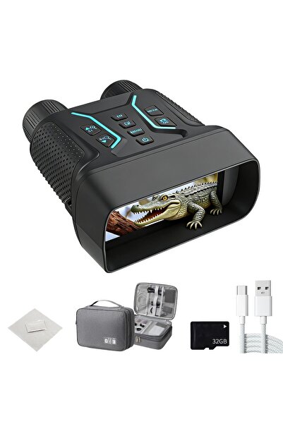OEM Gece Görüş Cihazı, 4K UHD 36MP Gece Görüşlü Kızılötesi Dürbün, 32GB TF Ka...