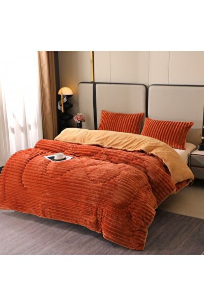Edormitor Pilotă Cocolino cu blană, model în dungi 200 x 230 cm