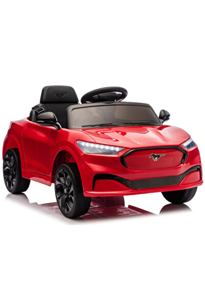 LEAN Ford Mustang Mach-E Roșu, mașină electrică cu baterie de 24V