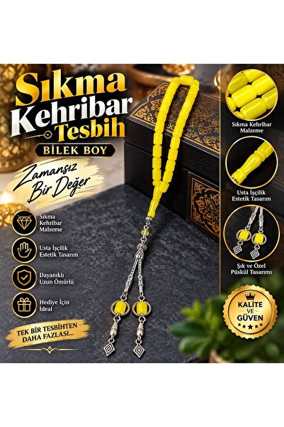 Sıkma kehribar Tesbih