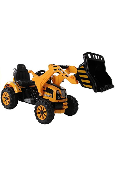 LEAN Tractor cu baterii și cupă de excavator, portocaliu