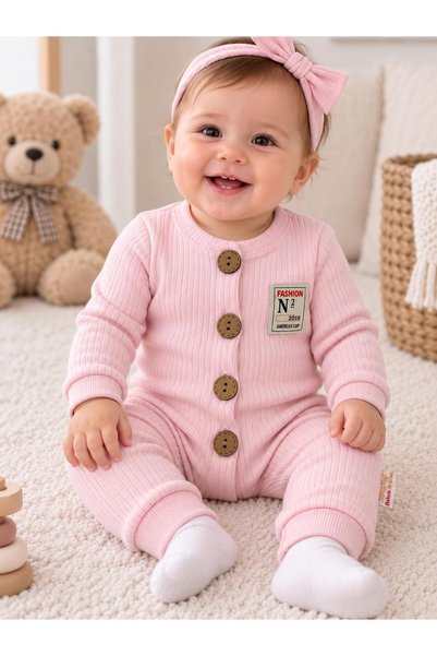 Beyaz Bebek FİTİLLİ KIZ ÇOCUK TULUMU