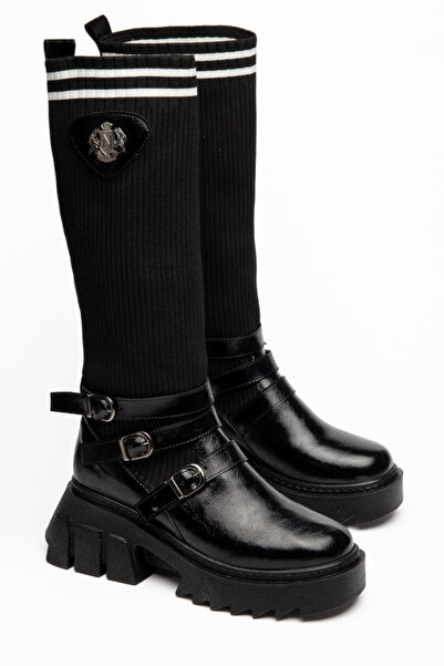 Moda Hanım Liola Women's Black Daily Boots