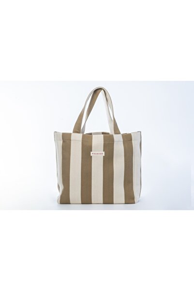 CİZGİLİ TOTE BAG