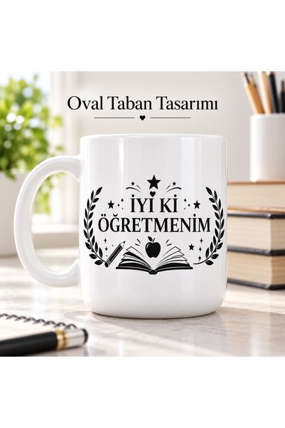 HiperAD Reklam It's Good to Be My Teacher Written Porcelain Mug 300 ml – Gift...