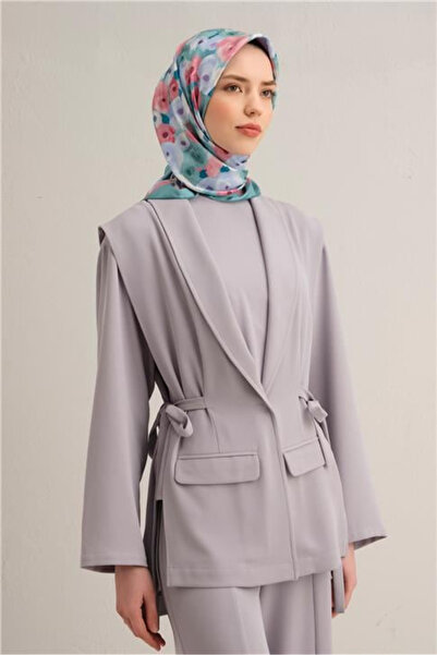 Armine Tivil Silk Scarf 9300-50 Water Green Mixed Pattern