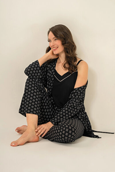 Pierre Cardin 9291-S Women's 3-Piece Pajama Set