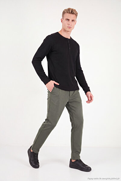Buratti Pantaloni cu croială dreaptă și șnur pentru bărbați PANTALONI 6843700