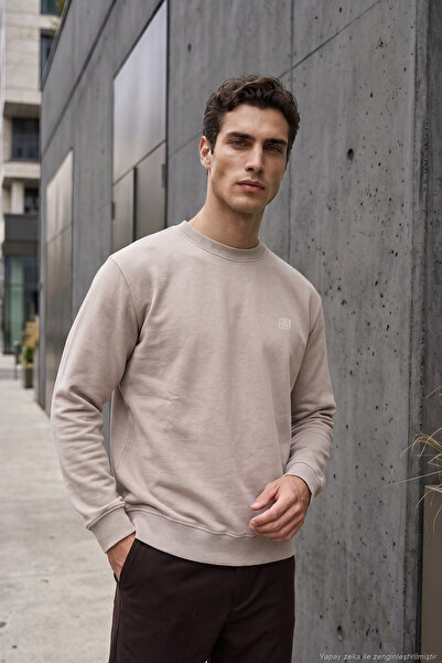Buratti Logo Cotton Crew Neck Sweatshirt Men's Sweatshirt 5905883