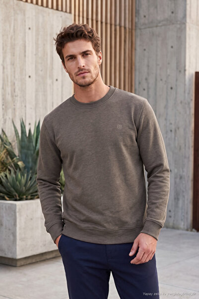 Buratti Logo Cotton Crew Neck Sweatshirt Men's Sweatshirt 5905883