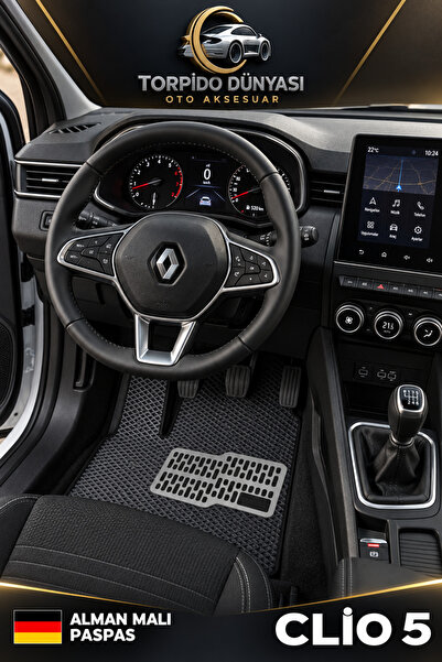 TORPİDO DÜNYASI Renault Clio 5 Uyumlu Alman Malı Premium Hücreli EVA Paspas S...