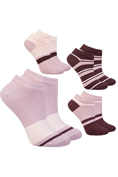 MORAJ Set 4 perechi șosete scurte damă, 38-41, Multicolor, bumbac moale, resp...