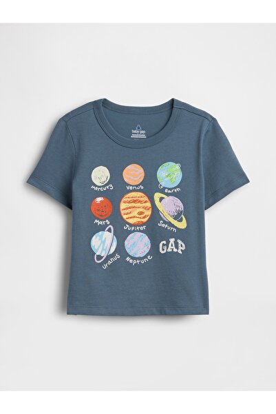 GAP Erkek Bebek Mavi Mix & Match Grafik Baskılı T-Shirt
