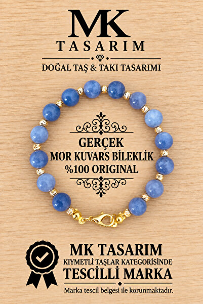 MK tasarım سوار من حجر القمر الحقيقي MK.7000.871 - سوار مريح - مهدئ للروح - س...