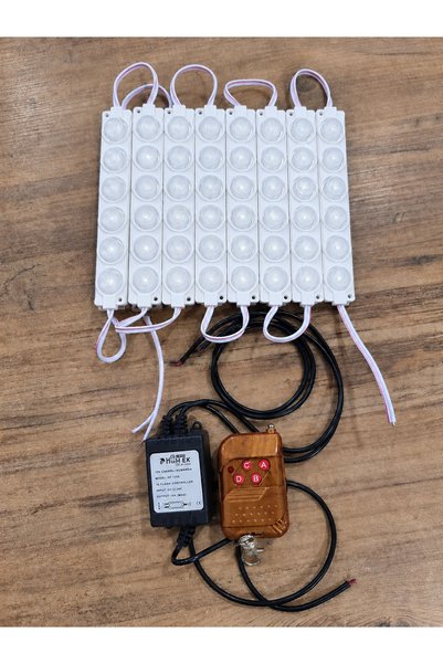 AKÇAKAYA 12v 16 Modlu 6 adet çakar Modül Seti + Kumanda Modülü