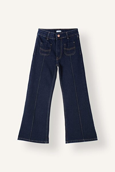 DeFacto Flare Fit Ön Dikişli Cepli Jean Pantolon Kız Çocuk I3364A826WN