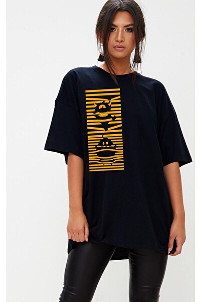 donamod Unisex Stylish Comfortable Oversize Cotton Crew Neck T-Shirt with Spe...