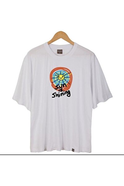 donamod Unisex Stylish Comfortable Oversize Cotton Crew Neck T-Shirt with Spe...