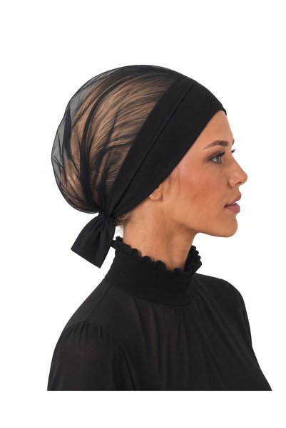 Fileli Klimalı Bone Hafif Kaymaz Siyah