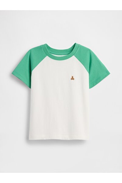 GAP Erkek Bebek Açık Yeşil Mix & Match Raglan T-Shirt