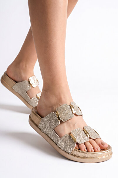 Step Stones Silvery Women's Orthopedic Daily Soft Double-Strapped Slippers | ...