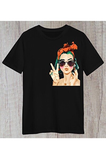 donamod Unisex Stylish Comfortable Oversize Cotton Crew Neck T-Shirt with Spe...