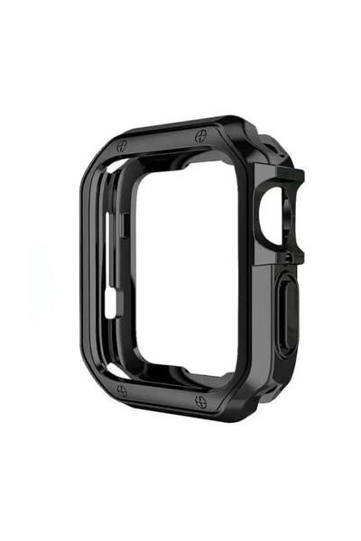 HQ WEAR Husă moale și rezistentă pentru Apple Watch 42 mm (Seria 10) - negru