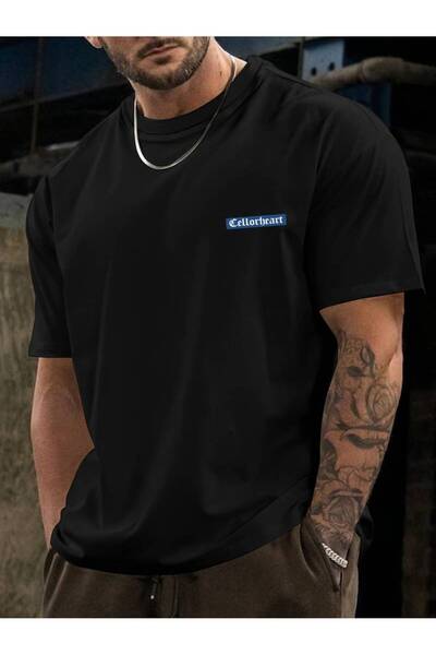 donamod Unisex Stylish Comfortable Oversize Cotton Crew Neck T-Shirt with Spe...