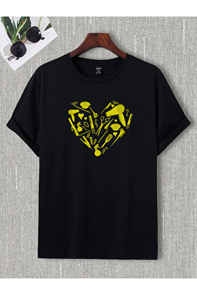 donamod Unisex Stylish Comfortable Oversize Cotton Crew Neck T-Shirt with Spe...
