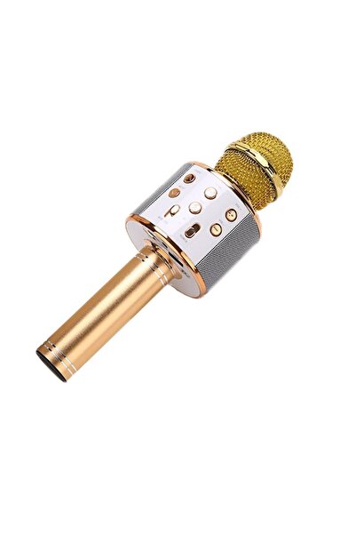 OEM Microfon karaoke, Jubiao, Bluetooth, 2500mAh, Auriu