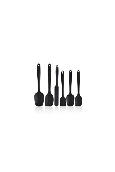 Bezos 6-Piece Black Silicone Kitchen Set