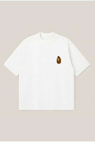 Moon Dancer تي شيرت Bape Mini Point مطبوع عليه شعار Bape Mini Point، مقاس كبي...