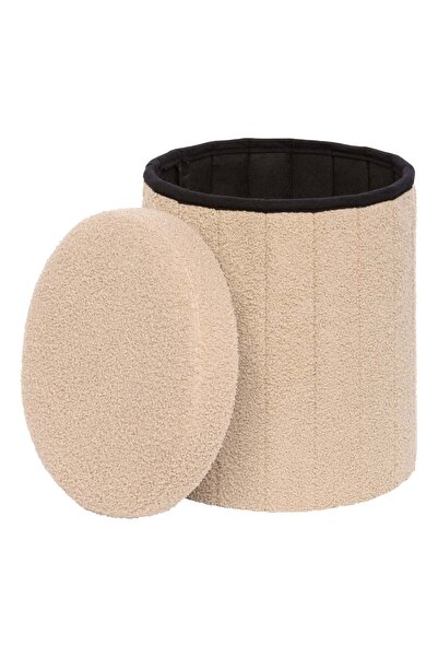 Atmosphera Pouf "Jaiko" - Bej, D.32 cm