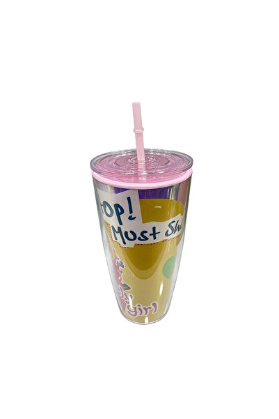 Bezos Glass Flask with Straw 750 ml
