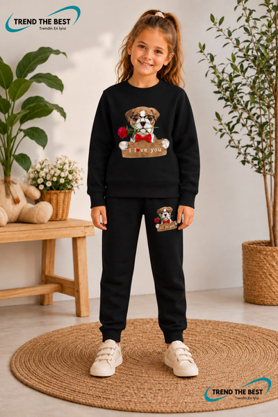 TREND THE BEST Trendin En İyisi Trening negru unisex pentru iarnă, pentru fet...