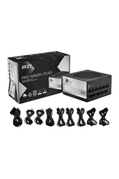 MSI Sursa PRO A850PL PCIE5, 80 PLUS Platinum, 850 W