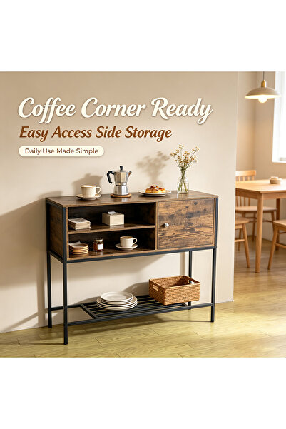 Topone1Topone1 Coffee Corner with Storage, Buffet Cabinet Kitchen Sideboard, ...