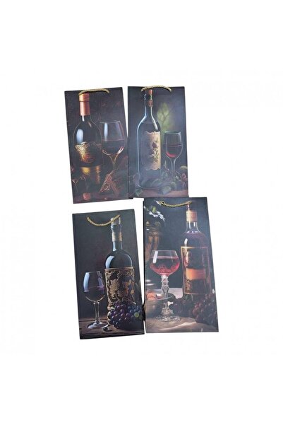 OEM Pungi Cadou Pentru 2 Sticle Cu Sticla si Pahar 12/set