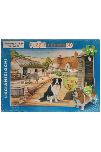 Lisciani Giochi Double Face 173 Piece Farmhouse Kids Puzzle