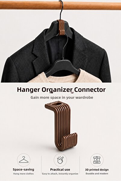 Ognami Hanger Organizer Attachment for Closet Space-Saving Hanger Organizer 3...