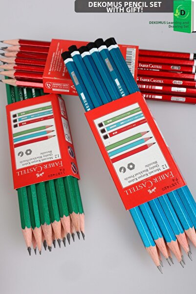 Faber Castell x ديكوموس، قلم رصاص مرجاني زاوي أصلي من فابر كاستل، قطعة واحدة