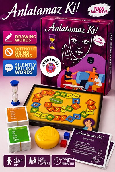 OYUNKAFASI Can'T Say the Word Word-Description and Guessing Game – Fun Party ...