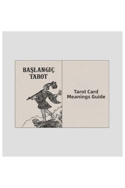 Hediye Vakti Beginner Tarot Set - Classic Rider Waite Design - Tarot Deck with Turkish Guide Book 78 Cards